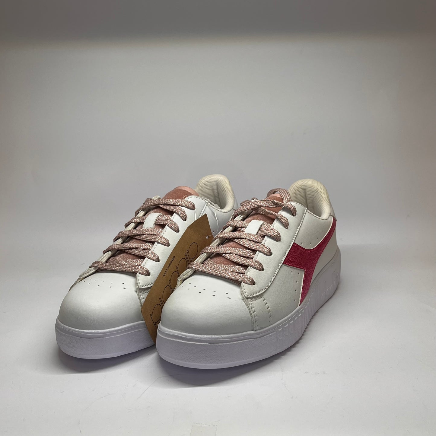 Scarpe Diadora bianco/fuxia game step p Leopard gs