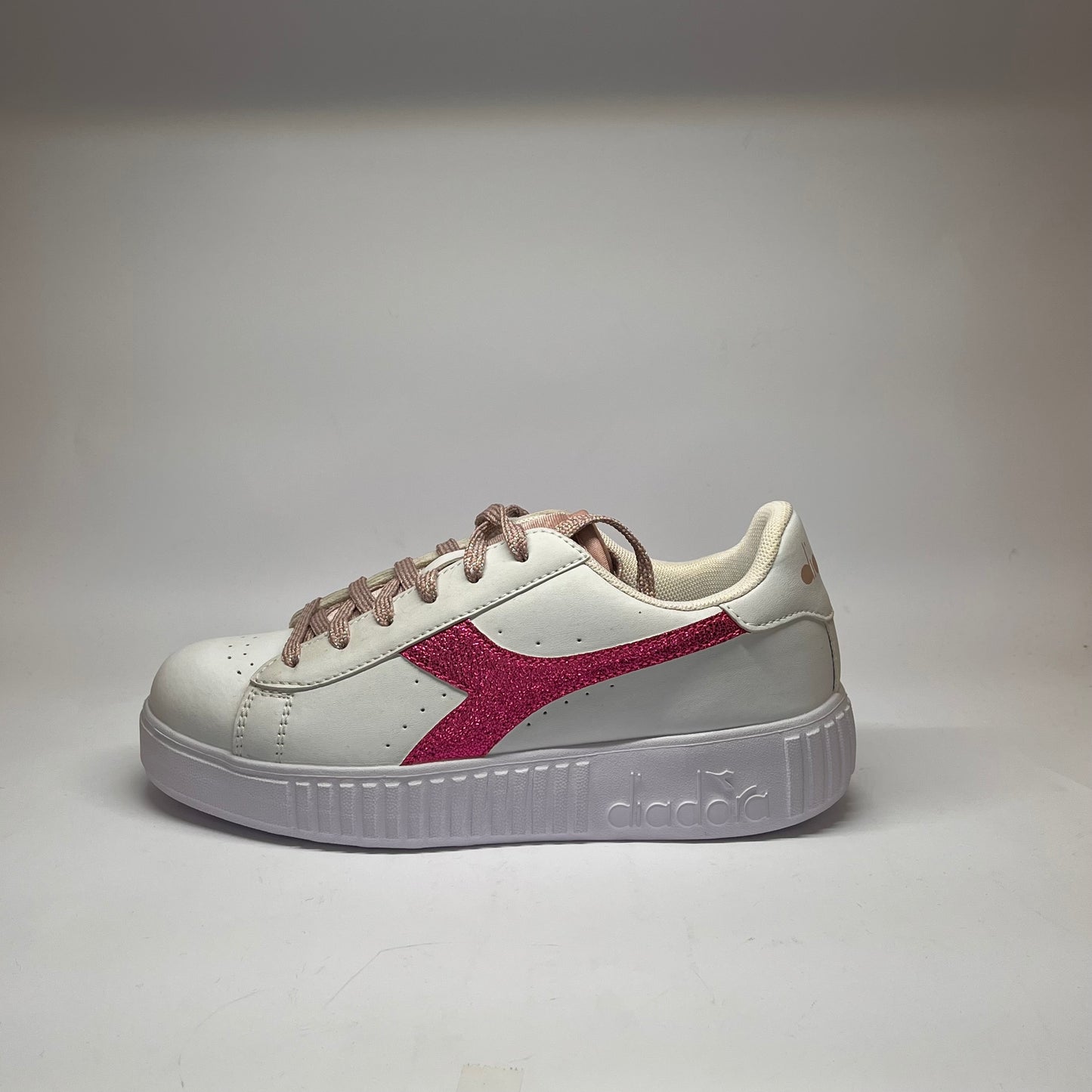 Scarpe Diadora bianco/fuxia game step p Leopard gs