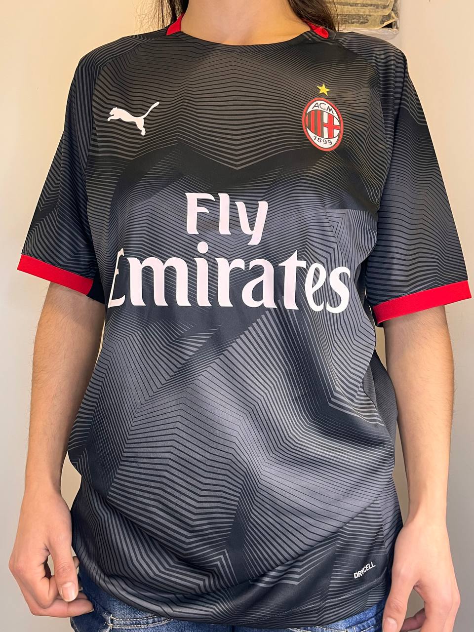 T-shirt AC Milan trasferta girocollo